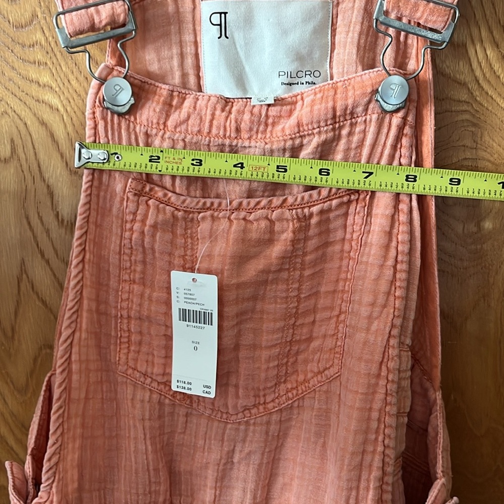 Anthropologie Pilcro Pink Romper or shortalls 0 - Picture 10 of 11